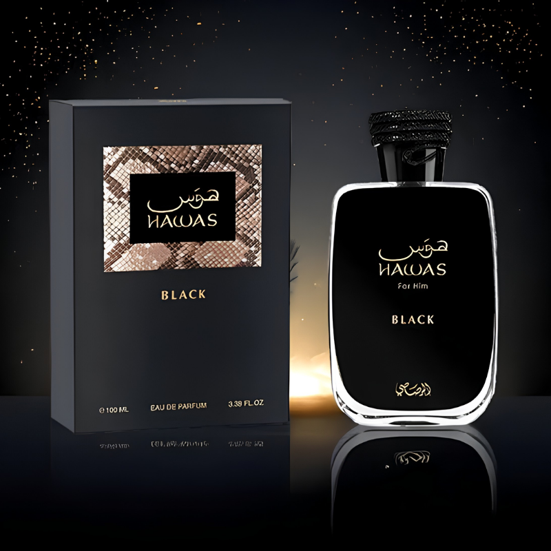 Alternative view of Hawas Black 100ml EDP By Rasasi