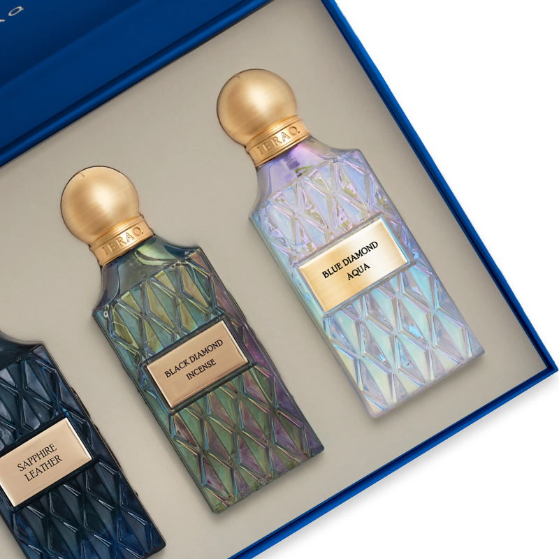 Alternative view of Diamond Blue Collection  Box v.2  Set  3-IN-1 Eau De Parfum ( 3x75ml  Bottles )  By Ibrahim Al Qurashi